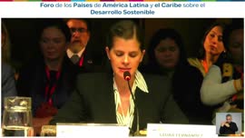 Video discurso de clausura de la ministra Laura Fernández Delgado en el Foro de la Comisión Econó...